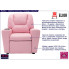Minimalistyczny fotel wypoczynkowy dla dziecka Meldun różowy