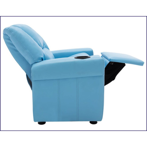 Niebieski rozkładany fotel dziecięcy Molden