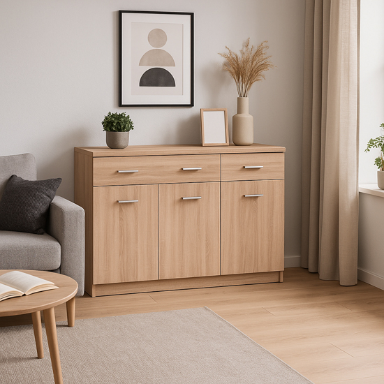 komoda 120 cm dąb sonoma Orelia 9X