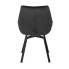 Czarne welurowe krzesło Lado 3X