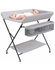 Szary przewijak dziecięcy składany - Meliva w sklepie Edinos.pl