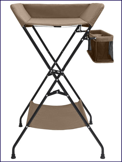 Składany przewijak na stelażu Meliva kolor brązowy