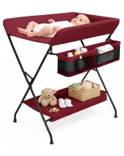 Czerwony rozkładany przewijak dla dzieci - Meliva w sklepie Edinos.pl