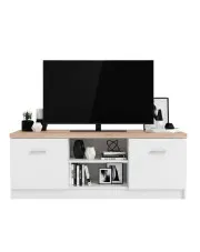 Biała stojąca szafka rtv - Riza 19X w sklepie Edinos.pl