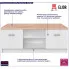 Nowoczesna szafka rtv Ontario biała 19X