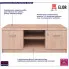 Nowoczesna szafka rtv Ontario dąb sonoma 19X