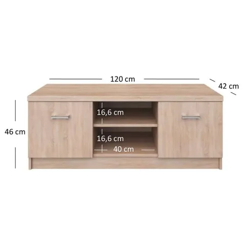 wymiary szafki rtv dąb sonoma Ontario 19X