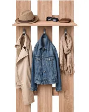 Wieszak ścienny do przedpokoju dąb sonoma - Riza 20X w sklepie Edinos.pl