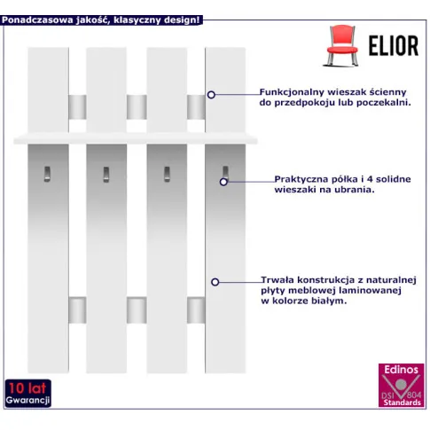 Nowoczesny wieszak ścienny Ontario 21X