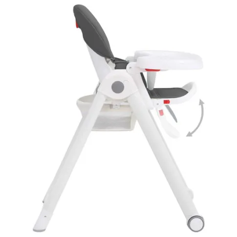 Nowoczesne krzesełko do karmienia Hauk ciemnoszare