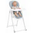 Jasnoszare krzesełko do karmienia dla dziecka Muget