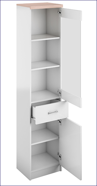 biała witryna Riza 22X