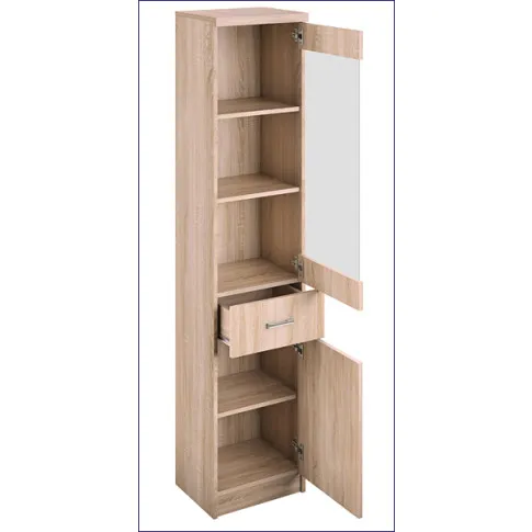 Regał słupek z witryną dąb sonoma Ontario 22X