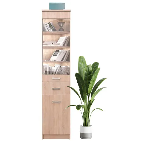 Wysoka witryna dąb sonoma Ontario 22X