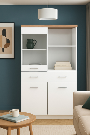 Wizualizacja wnętrza z zestawem mebli Ontario