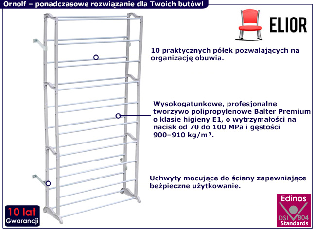 Wysoki stojak na buty Iston