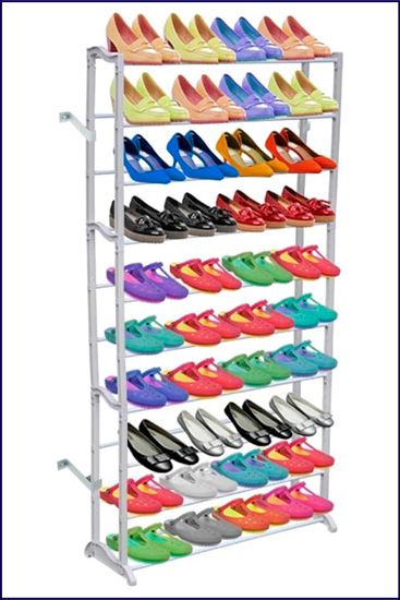 Stojak na buty z 10 pólkami Iston