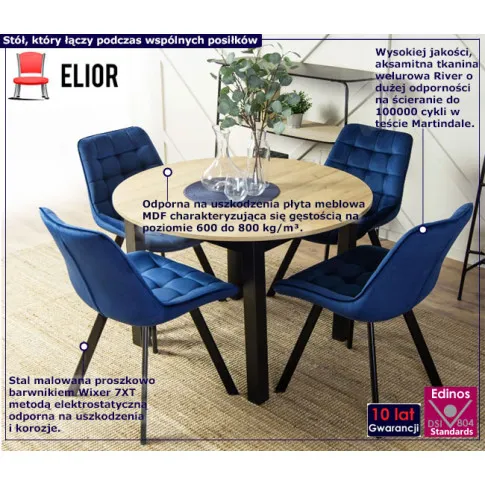 Stół i krzesła Larry