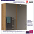 Infografika szafki do łazienki z lustrzanymi frontami dąb artisan Polagros 4X