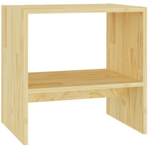 Sosnowa drewniana szafka z półką Xano
