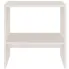 Biała szafka nocna z półką z drewna Xano
