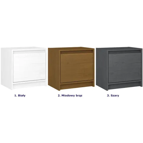 kolory sosnowej szafki nocnej veco