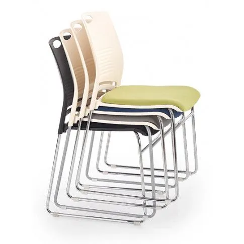 Zdjęcie fotel konferencyjny Giri biały + zielony | Edinos.pl