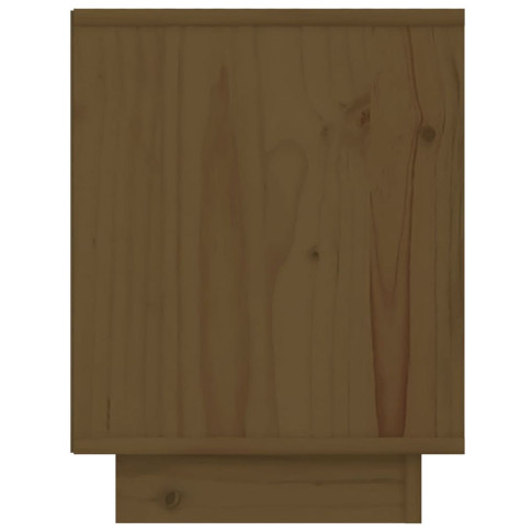 Drewniany stolik nocny minimalistyczny miodowy brąz Fono