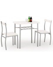 Stół z krzesłami Twiner - biały w sklepie Edinos.pl