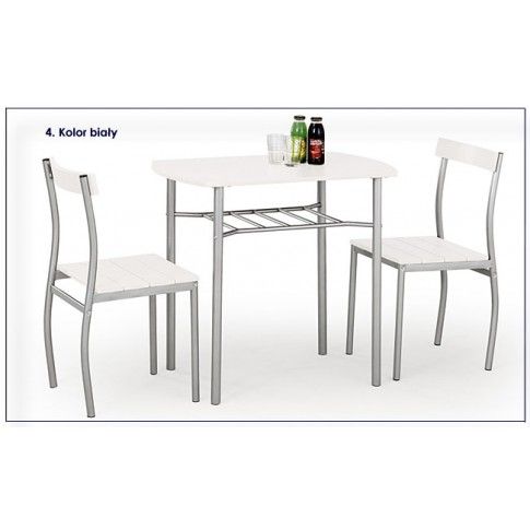 Szczegółowe zdjęcie nr 5 produktu Stół z krzesłami Twiner - biały