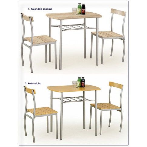Zdjęcie stół z krzesłami Twiner zestaw biały - sklep Edinos.pl
