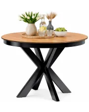 Stół z rozkładanym blatem dąb karmel - Labix 12X w sklepie Edinos.pl