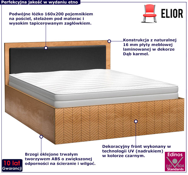łóżko dwuosobowe Labix 14X