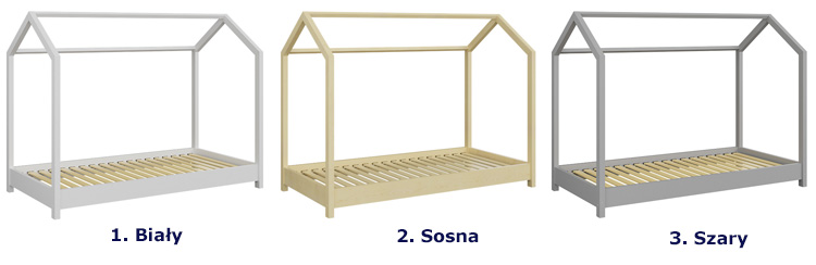 Kolory łóżka dziecięcego Liver 90x200