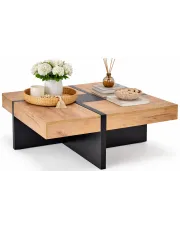 Kwadratowa ława z szufladami - Ensold w sklepie Edinos.pl