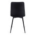 Czarne tapicerowane krzesło Gifo