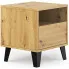 Kwadratowa szafka nocna z szufladą dąb artisan Nomari 3X