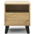 Mała szafka nocna z szufladą i półką dąb artisan Nomari 3X