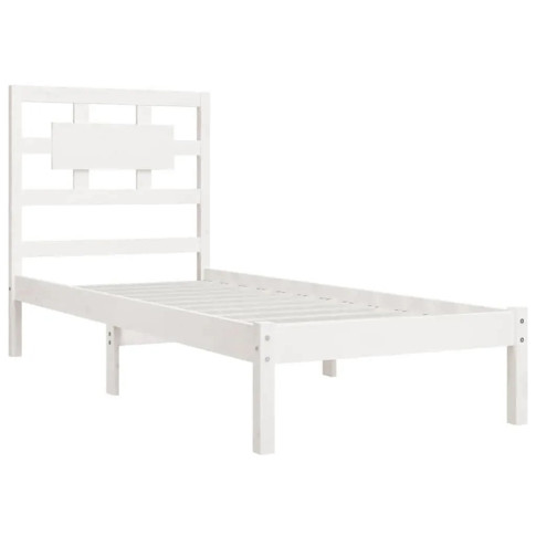 Białe drewniane łóżko 90x200 Satori 3X