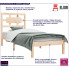 Drewniane łóżko w kolorze naturalnym 90x200 Satori 3X
