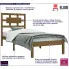 Drewniane łóżko w kolorze brązowym 90x200 Satori 3X