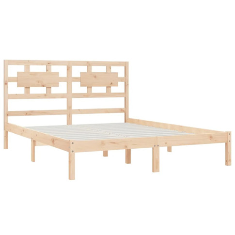Naturalne drewniane łóżko 120x200 Satori 4X