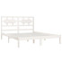 Białe drewniane łóżko 120x200 Satori 4X