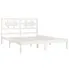 Białe drewniane łóżko 120x200 Satori 4X