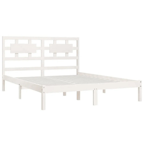 Białe drewniane łóżko 120x200 Satori 4X