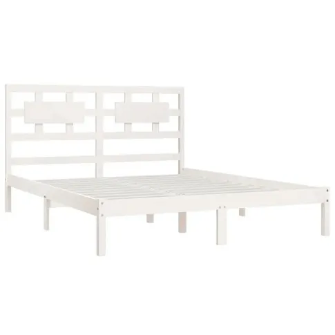 Białe drewniane łóżko 120x200 Satori 4X