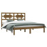 Drewniane łóżko miodowy brąz 120x200 - Satori 4X