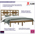 Drewniane łóżko w kolorze miodowy brąz 120x200 Satori 4X