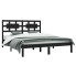 Czarne łóżko z drewna sosny 120x200 - Satori 4X
