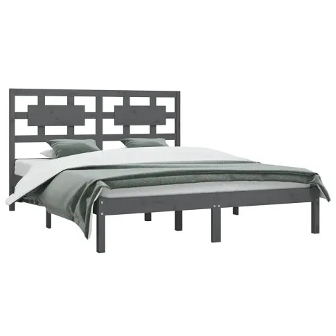 Szare sosnowe łóżko 140x200 Satori 5X